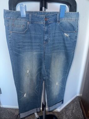 American Rag Light Blue Denim Waistband with Embroidered Logo